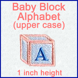 A Baby Block Alphabet Design Pack