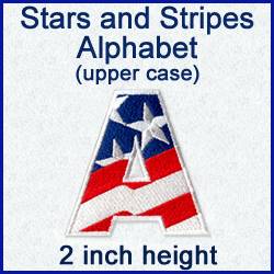 A Stars & Stripes Alphabet Design Pack