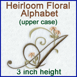 A Heirloom Floral Alphabet Design Pack