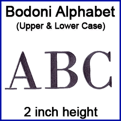 A Bodoni Alphabet Design Pack