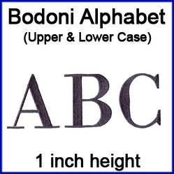 A Bodoni Alphabet Design Pack