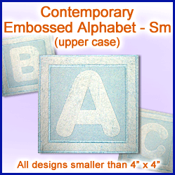 A Contemporary Embossed Alphabet Design Pack