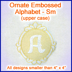 A Ornate Embossed Alphabet Design Pack