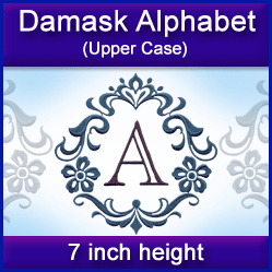 A Damask Alphabet Design Pack