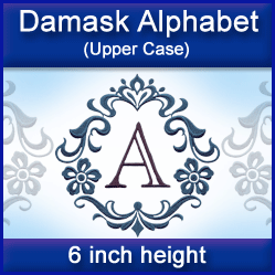 A Damask Alphabet Design Pack