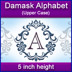 A Damask Alphabet Design Pack
