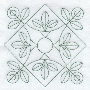 Flower Reel Quilting Square (Double Run)