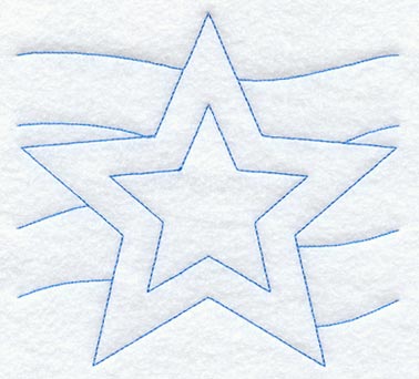 Star 2 Quilting Square (Double Run)