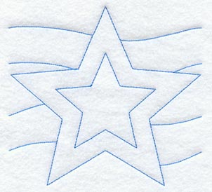 Star 2 Quilting Square (Double Run)