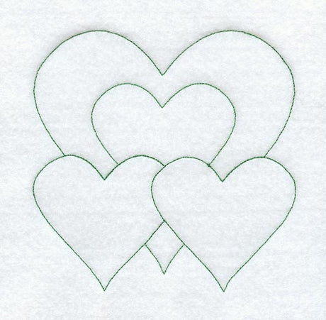 Heart Quilting Square (Double Run)