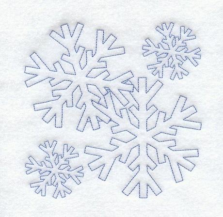Snowflakes Quilting Square (Double Run)