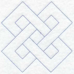 Friendship Chain Quilting Square (Double Run)