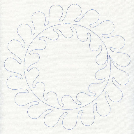 Feather Quilting Circle (Single Run)