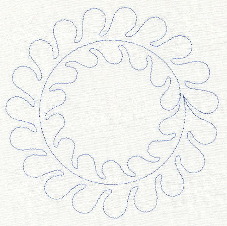 Feather Quilting Circle (Single Run)