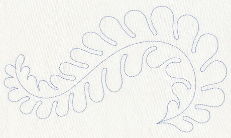 Feather Quilting Seaweed Swirl (Single Run)