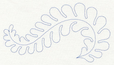 Feather Quilting Seaweed Swirl (Single Run)
