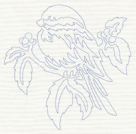 Chickadee Quilting Motif (Single Run)