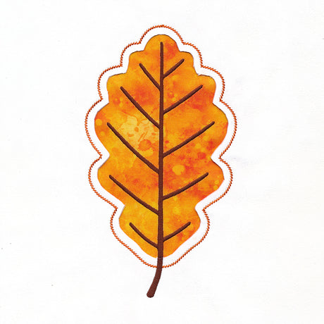 Oak Leaf Silhouette (Reverse Applique)