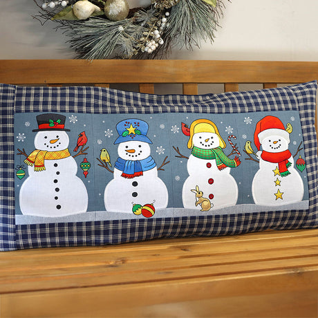 Winter Snowman Build-A-Scene Square 1 (Applique)