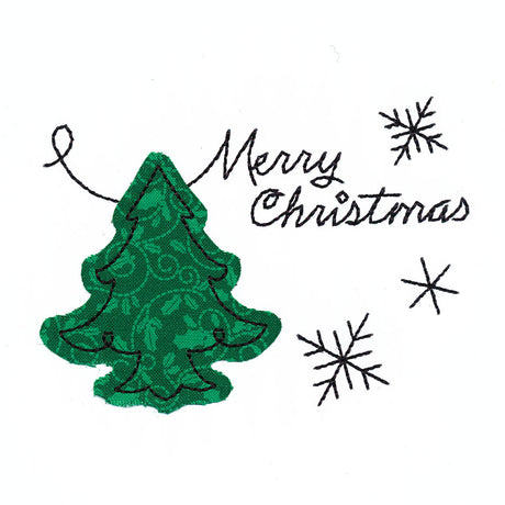 Merry Christmas (Cardstock Applique)