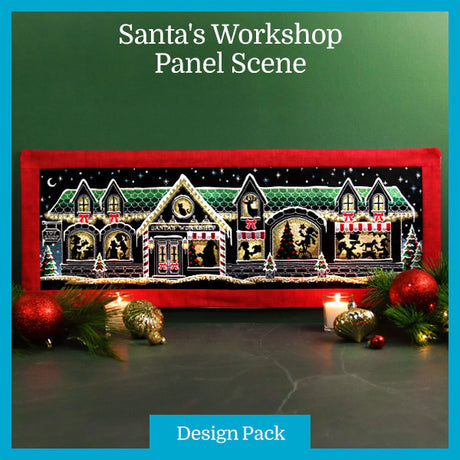 A Santa's Workshop Panel Scene Design Pack