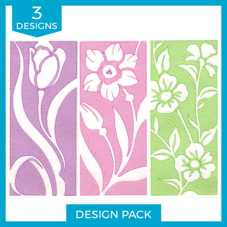 Spring Flowers (Embossed) Design Pack
