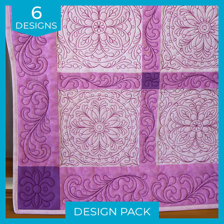 Circles & Texture Quilting (Double Run) Design Pack