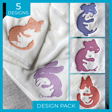 Snuggle Buddies (Embossed) Design Pack