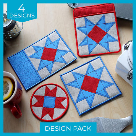 Patchwork Kitchen Set (In-the-Hoop) Design Pack