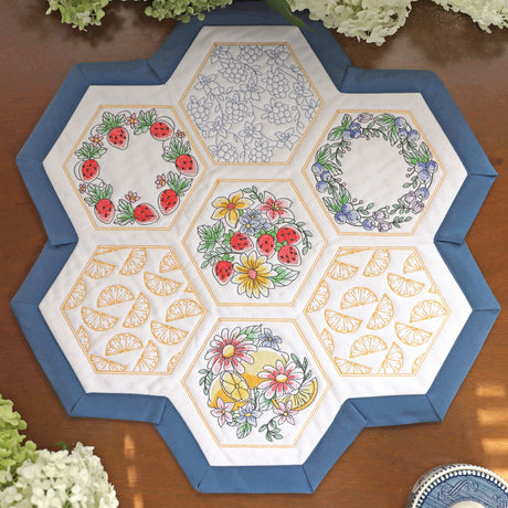 Sweet Fruit Quilt Hexagon Design Pack