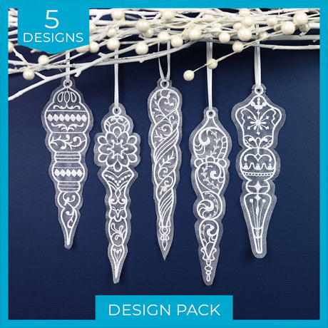Winter Icicles (Organza) Design Pack