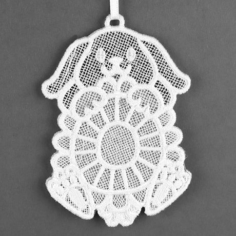 Easter Bunny Frame Ornament (Lace)