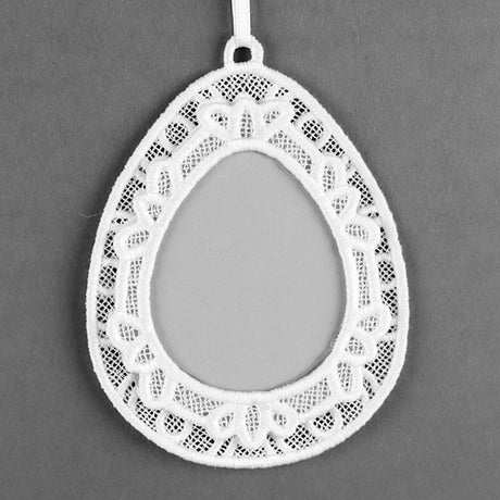 Easter Egg Frame Ornament (Lace)