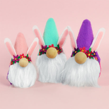 Easter Bunny Gnome Plushie (In-the-Hoop)