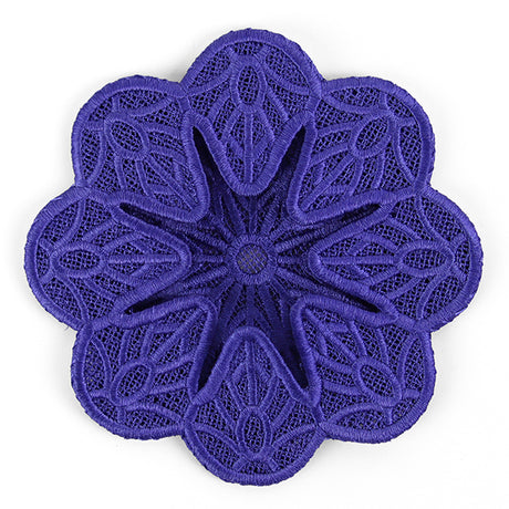 Summer Petals Wine Glass Coaster (Lace)