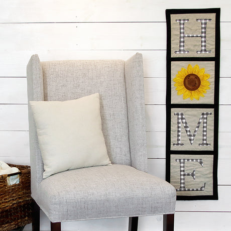 Gingham H-O-M-E Letters