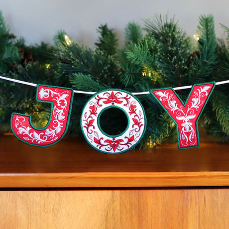 Festive & Elegant Alphabet Ornaments - Letter O (In-the-Hoop)