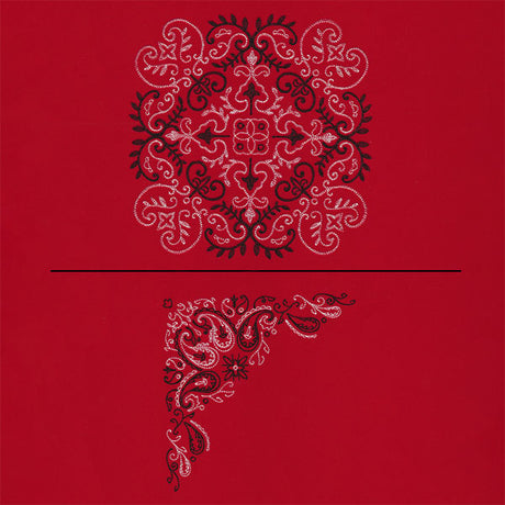 Delicate Paisley Pattern Bandana Pillow Pair