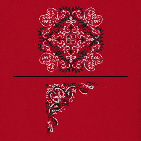 Delicate Paisley Pattern Bandana Pillow Pair