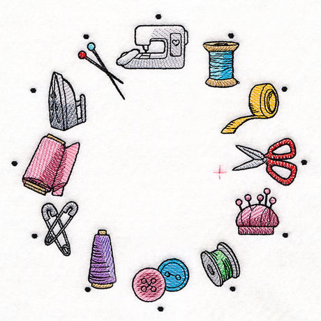 Stitch of Time Sewing Notions Clock - Split