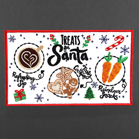Santa Snacks Mug Rug (In-the-Hoop)