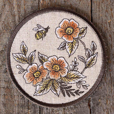 Rustic Elegance Bees & Blooms Coaster (In-the-Hoop)