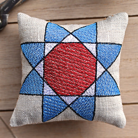 Quilt Star Pincushion (In-the-Hoop)
