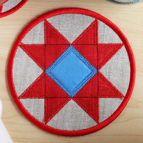 Patchwork Kitchen Coaster (In-the-Hoop)
