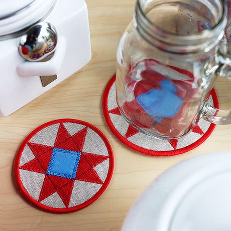 Patchwork Kitchen Coaster (In-the-Hoop)