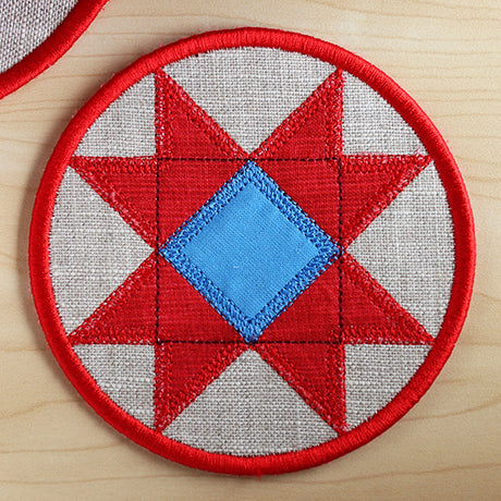 Patchwork Kitchen Coaster (In-the-Hoop)