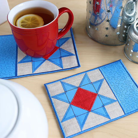 Patchwork Kitchen Mug Rug (In-the-Hoop)
