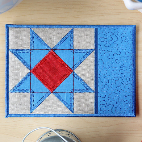 Patchwork Kitchen Mug Rug (In-the-Hoop)