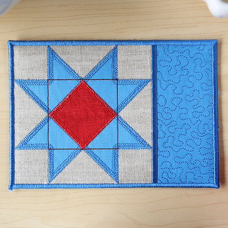 Patchwork Kitchen Mug Rug (In-the-Hoop)