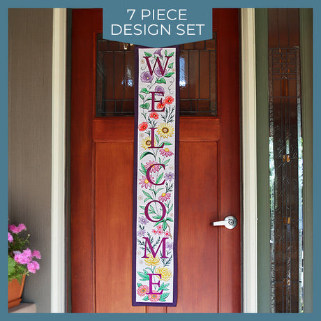Multi-Piece Floral Welcome Sign